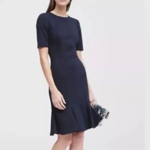 Short sleeve ruffle dress